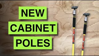 NEW TaskTools poles make installing cabinets EASIER (support rods)