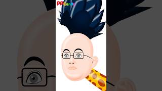 イメチェン９連発 おばけキリンさん #shorts #anime #animation #妖怪