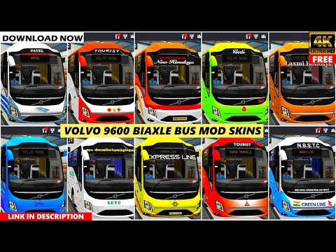 Volvo 9600 Biaxle bus skinpack video thumbnail