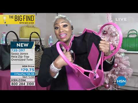 Sassy Jones Reia ZipTop Oversized Tote