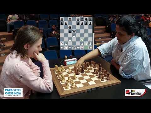 Mariya vs Harika - The Prowess of the Bishop Pair | Tata Steel Chess India 2022 Women Blitz