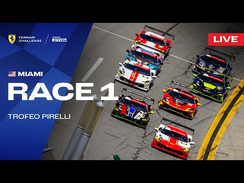 LIVE Ferrari Challenge North America - Miami, Race 1 - Trofeo Pirelli