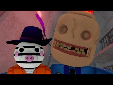 Escape Siren Cop's Prison! (SCARY OBBY) Piggy zizzy Vs Siren Cop's JUMPSCARES & WALKTHROUGH