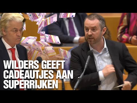 Wilders geeft cadeautjes aan de superrijken