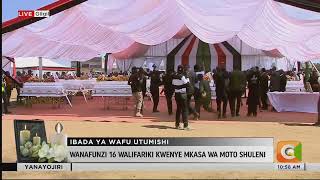 Download lagu First Lady Rachel Ruto and Education CS Ogamba pay their respects to Utumishi Academy Fire victims mp3