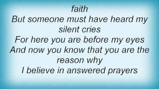 Keri Noble - Answered Prayer Lyrics