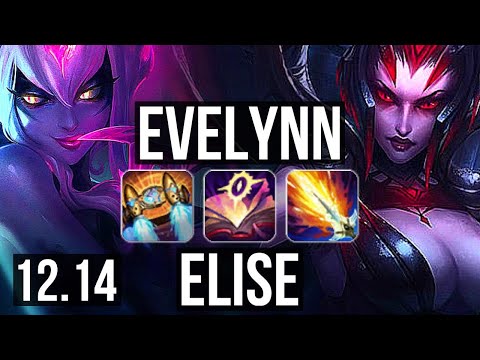 EVELYNN vs ELISE (JNG) | 15/1/5, 69% winrate, Legendary, 6 solo kills | EUW Master | 12.14