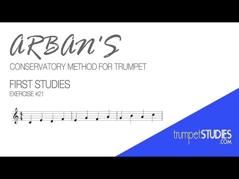 Arban's Trumpet Method, First Studies, Ex 21