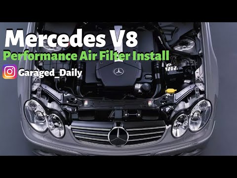 Mercedes CLK500 5 Litre V8 Twin Air Filter Upgrade!