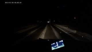 preview picture of video 'Hit a Deer in Wilmington, IL at 55 mph @ 06:06 01-09-14  - Significant vehicle damage'