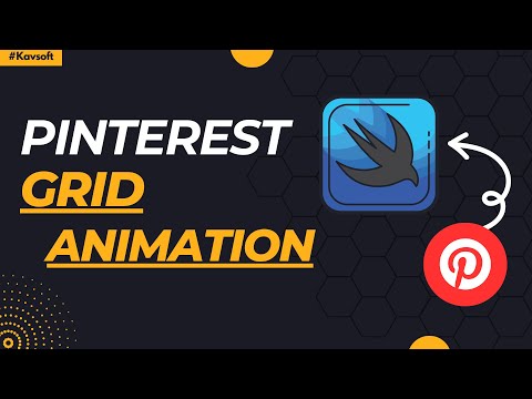SwiftUI Pinterest Grid Animation - iOS 17 thumbnail