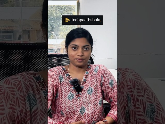 Vaishnavi on How 1:1 Trainer Support at Techpaathshala Made Her Job-Ready