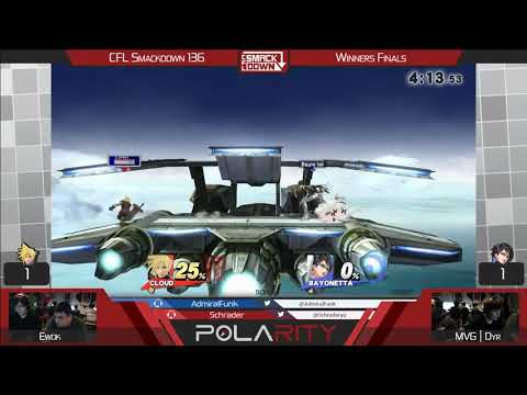 CFL Smackdown 136 WiiU - Ewok (Cloud) vs MVG | Dyr (Diddy Kong, Bayonetta) - Winners Finals