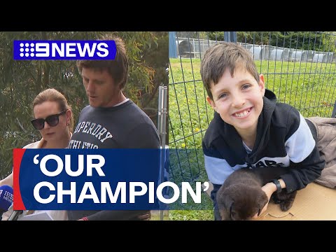 Dad's emotional tribute to Melbourne school crash victim Jack Davey | 9 News Australia