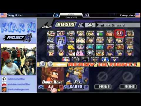 KTAR XI PM - Cruzycakes (Mario, Fox) VS Seagull Joe (Diddy Kong) Winners Round 2