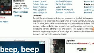 Unhinged blu ray and DVD release date leaked