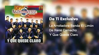 La Arrolladora Banda El Limón De René Camacho - De Ti Exclusivo (Audio)