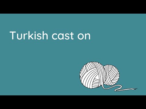 Turkish cast on / Montage à la turque