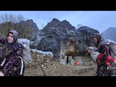 Nomadic life: 🏔️👩‍🦱 Kulthum's lonely journey in the heart of the rocky mountains: 🌬️🏕️