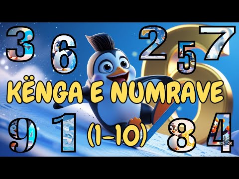 Kënga e Numrave 1-10 | Këngë Edukative për Fëmijë Shqip 🎵