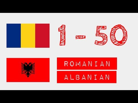 Numrat nga 1 në 50 - rumun - shqiptar