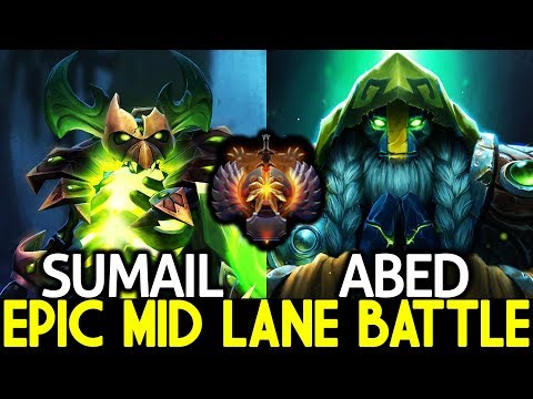 SUMAIL Pugna VS ABED Earth Spirit - Epic Mid Lane Battle Pro Gameplay 7.22 Dota 2