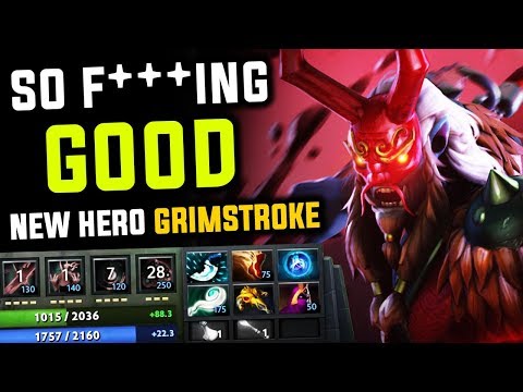 This New Hero Grimstroke Is So F***ing Good | Pro Gameplay By Bryle -  Dota 2