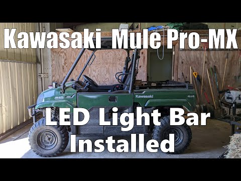 YouTube video about: What tools will I need to install a light bar on my Kawasaki Mule?