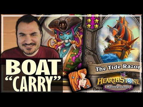 THE BOAT DID ALL THE WORK! - Hearthstone Battlegrounds