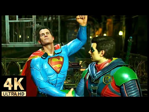 Superman Stops Robin From Blaming Batman [4K ULTRA HD]
