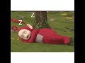 Teletubbies Po The Sleeping Princess Teletubby Sleeping In The Grass Teletubbies Shorts