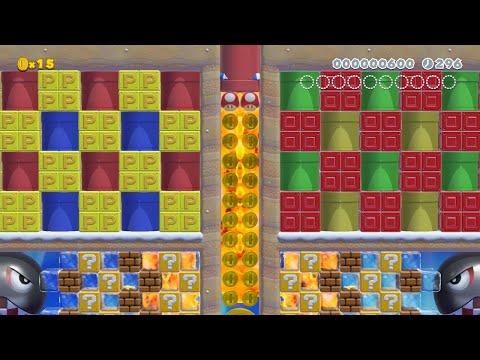 Super Mario Maker 2 - 超爽快コース☆☆Refreshing…シンプルギミック by NEWみなびー - No Commentary