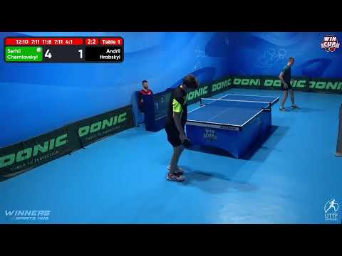 17:00 Serhii Cherniavskyi 3 - 2  Andrii Hrabskyi West 3 WIN CUP 09.10.2022 | TABLE TENNIS WINCUP