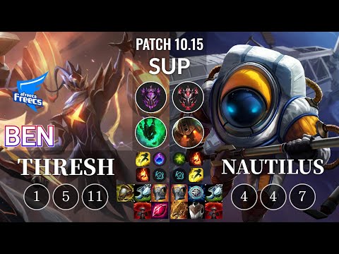 AF Ben Thresh vs Nautilus Sup - KR Patch 10.15