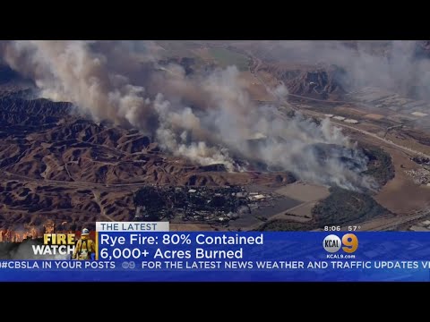 Damaging Rye Fire In Santa Clarita 90 Percent Contained