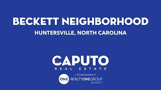 Beckett subdivision in Huntersville, NC