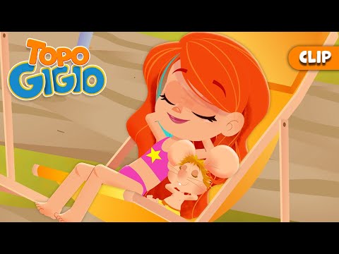 Gigio e Zoe fanno una spiaggia a casa! 🏖 | Topo Gigio Italiano 🐭 Cartone Animato Clip