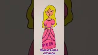 👑 Easy Princess Drawing Tutorial for Kids 🎨