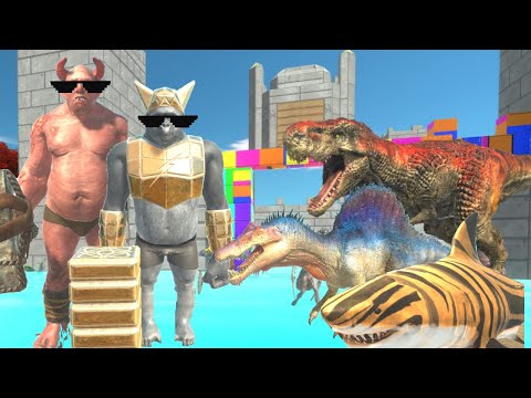 CARNIVORE DINOS + AQUATICS CHALLENGE PRIMATES + INFERNALS IN OGRE + GHOR GANGSTER'S CASTLE  - ARBS