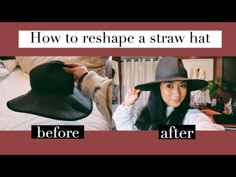 YouTube video about: How to stiffen a straw hat brim?