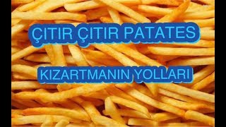 ÇITIR ÇITIR PATATES KIZARTMAK İÇİN BUNU YAPMALISINIZ !!!