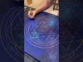 Shri yantra sacred geometry painting #shriyantra #sacredgeometry #interiorpainting #energyart