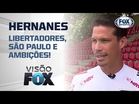 LIBERTADORES, SÃO PAULO E AMBIÇÕES! Entrevista completa com Hernanes no Visão FOX