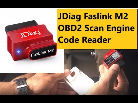 JDiag Faslink M2 Bluetooth OBD2 Scan Engine Code Reader Voice Control
