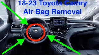 18-23 Toyota Camry How To Remove Steering Wheel Air Bag Airbag