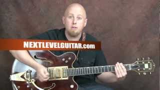 Play Chet Atkins inspired song style country rockabilly blues guitar Country Gentleman style lesson