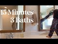 Clean 3 Bathrooms In 15 Minutes Real Time Fast Weekly Bathroom Cleaning Routine