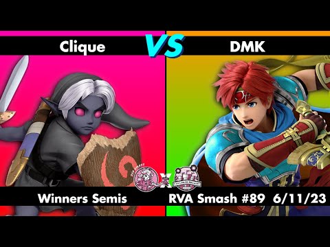 RVA Smash #89: Clique (Young Link) vs DMK (Roy) | Winners Semis | 35 Entrants | SSBU