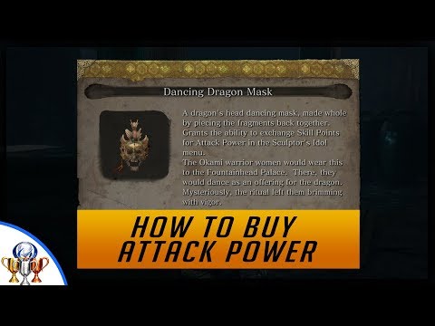 Sekiro Shadows Die Twice - How to Trade Skill Points for Attack Power With Dancing Dragon Mask