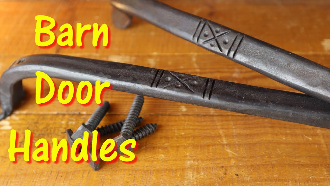 Barn Door Handles - Basic blacksmithing project